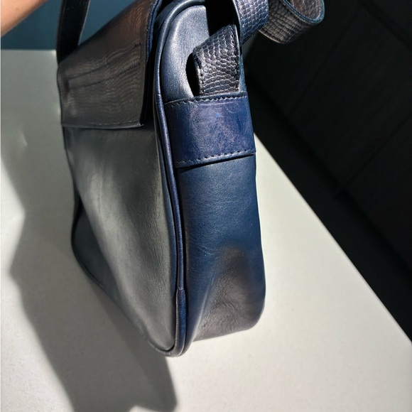 Fendi vintage  Blue Leather Shoulder Bag - Picture 3 of 14